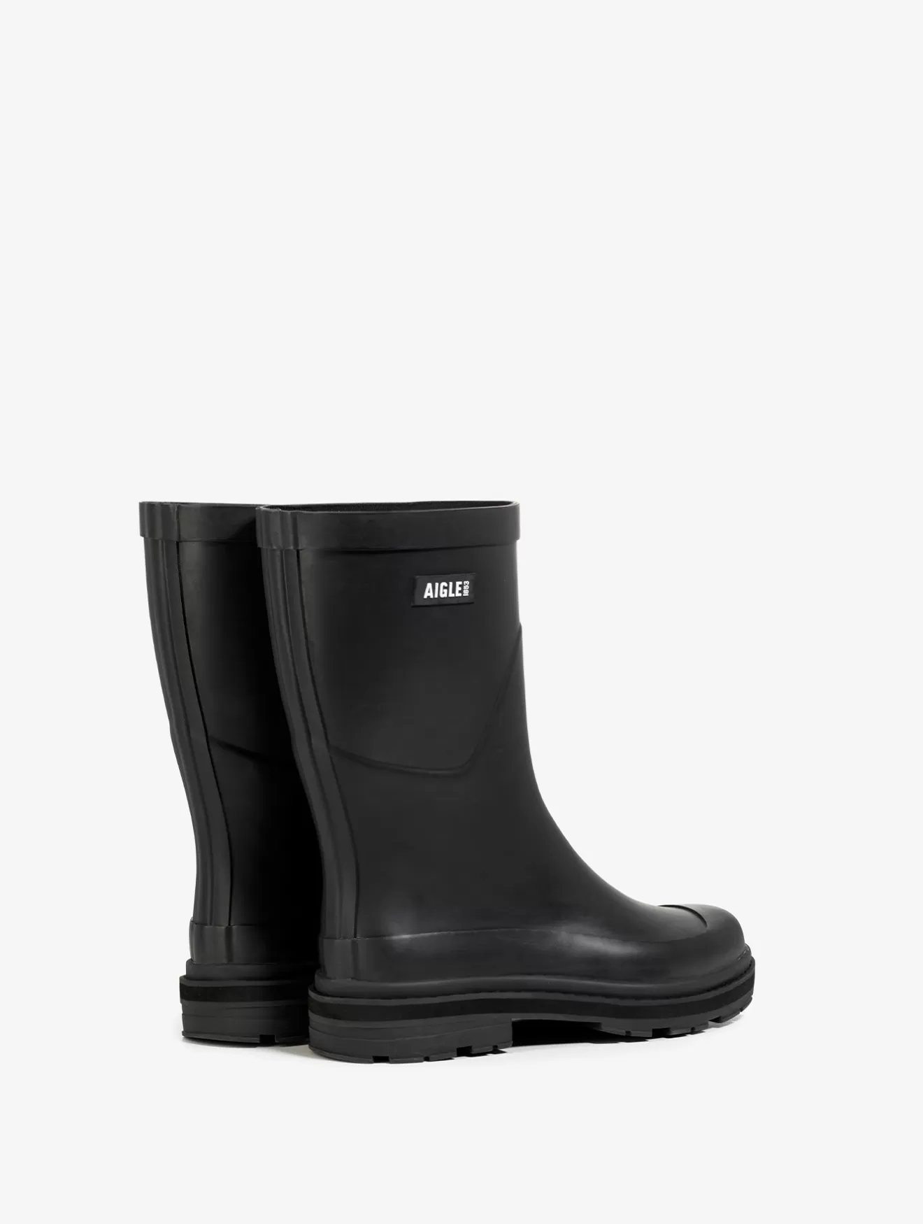 Sale Aigle Bottillon De Pluie Hybride Pour Femme, Pour Un Style A Toute Epreuve. Noir