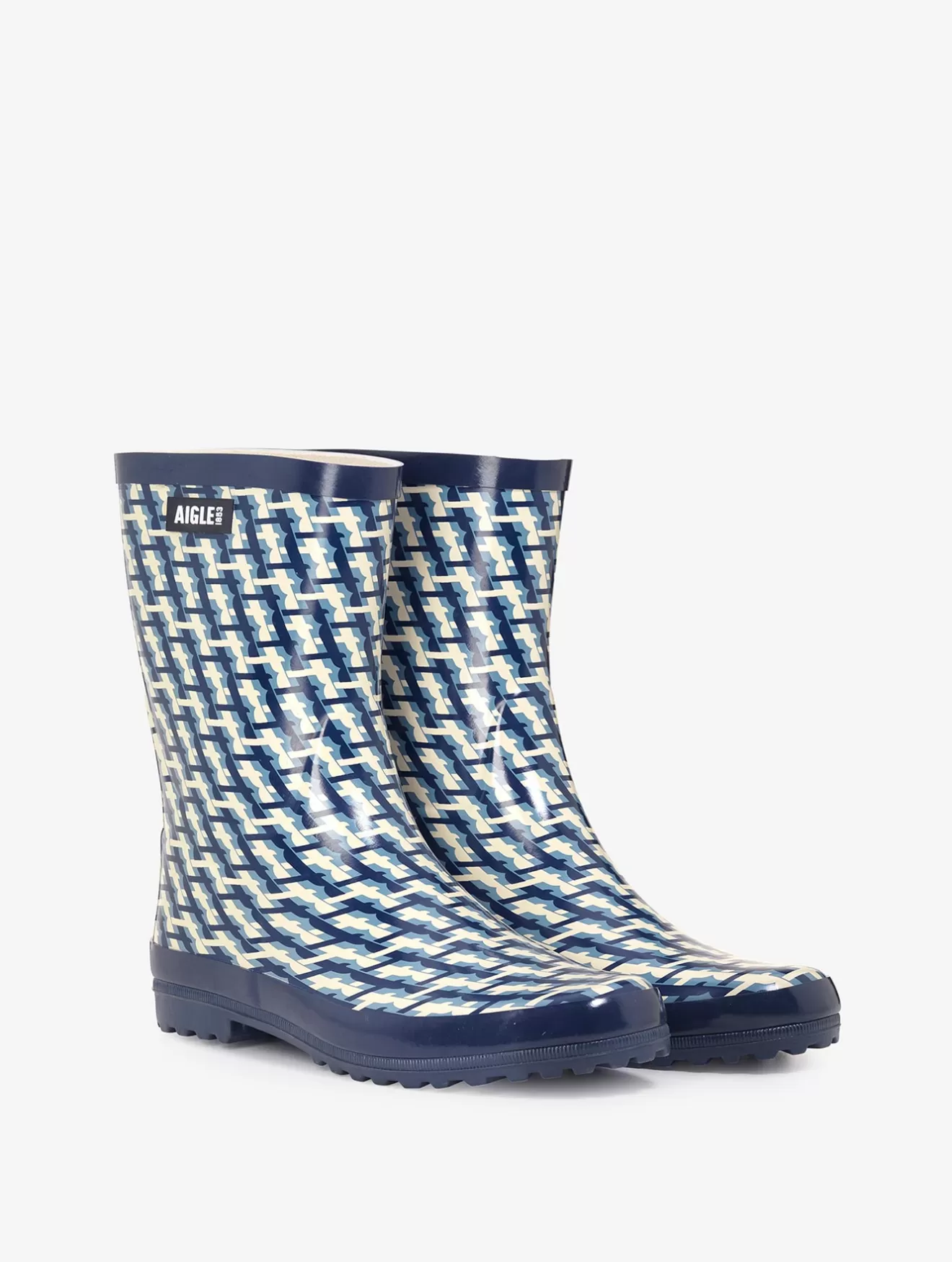 Outlet Aigle Bottillon De Pluie Imprime. Monogramme