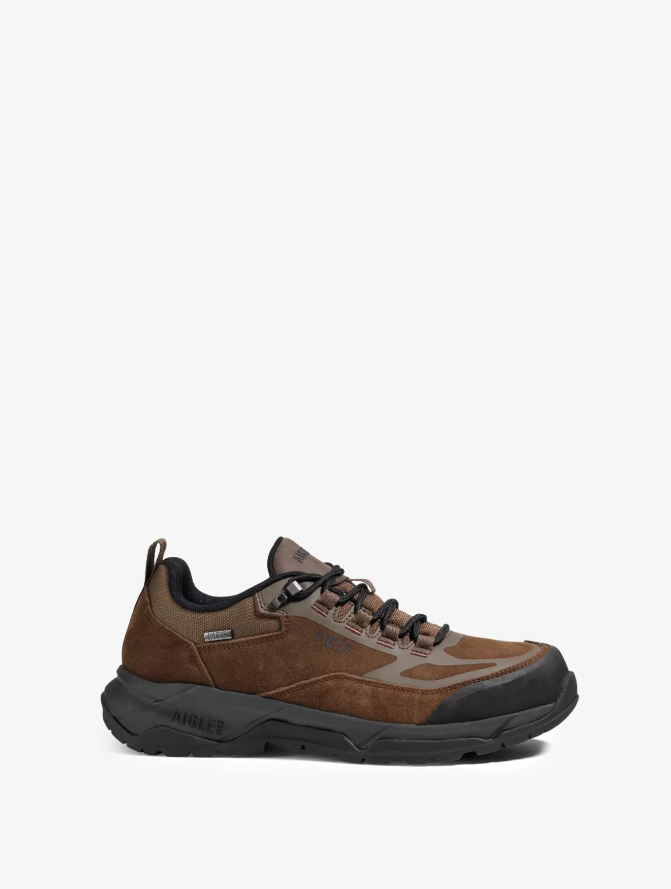 Store Aigle Chaussure De Marche Ultra Legere Avec Membrane Impermeable. Dark Brown