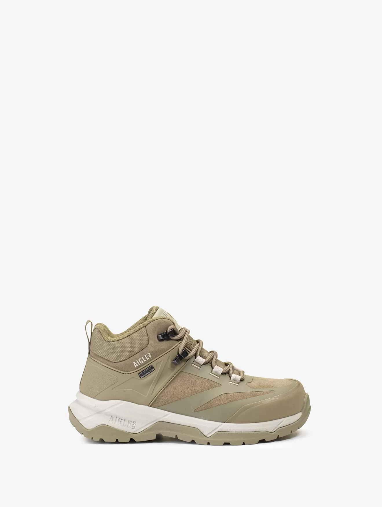 Store Aigle Chaussure De Marche Ultra Legere Avec Membrane Impermeable. Taupe