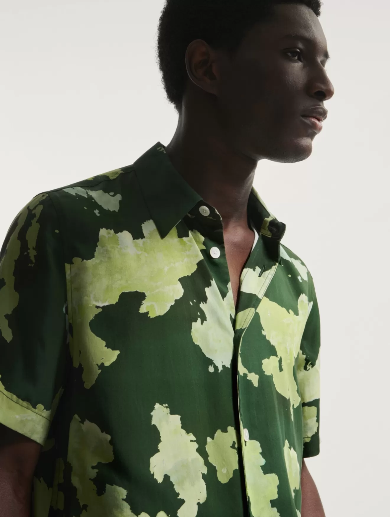 Store Aigle Chemise En Lyocell Imprimee A Manches Courtes Botanic Pr