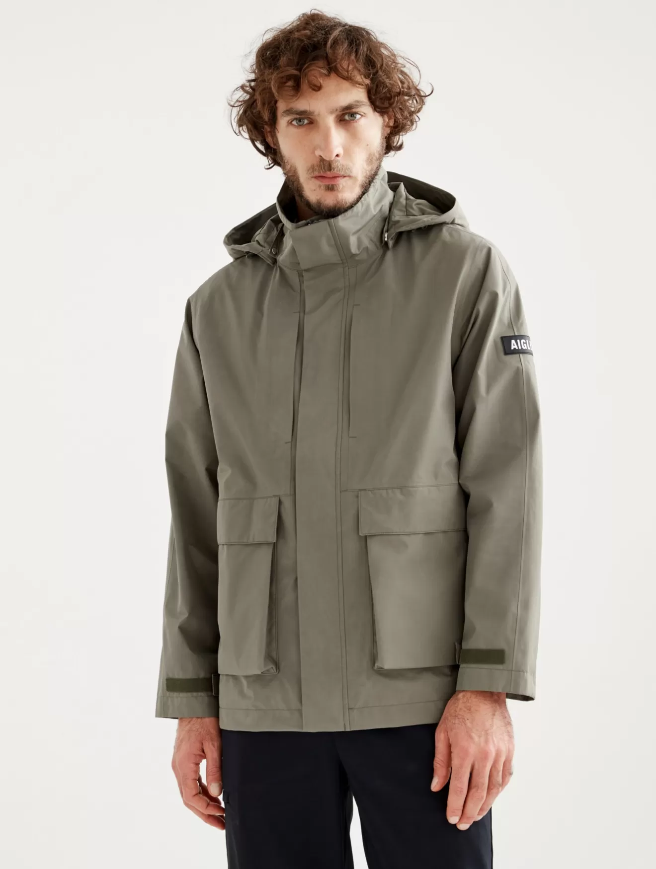 Fashion Aigle Parka Courte Gore-Tex® Pour Homme Avec Capuche Amovible Taillis I