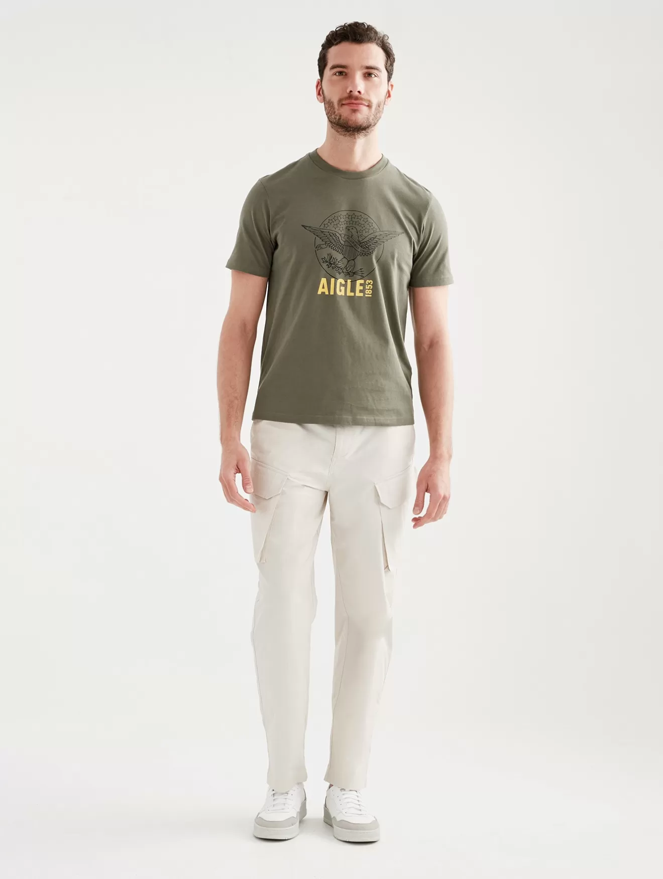 Best Aigle T Shirt Col Rond Imprime Taillis